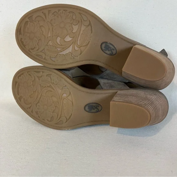 Sofft Women's Taupe‎ Suede Maben Sandals 11 - Picture 6 of 13